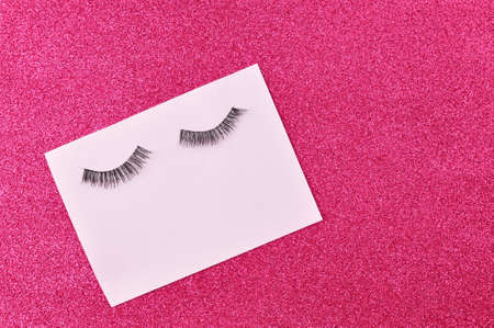 Page for inscription on pink background . High quality photoの写真素材