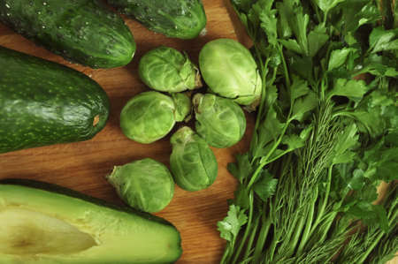 Green vitamin vegetables for low calorie salad . High quality photoの写真素材