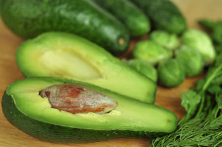Green vitamin vegetables for low calorie salad . High quality photoの写真素材