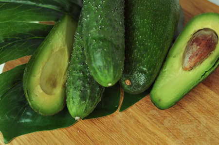 Green vitamin vegetables for low calorie salad . High quality photoの写真素材