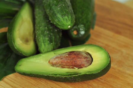 Green vitamin vegetables for low calorie salad . High quality photoの写真素材