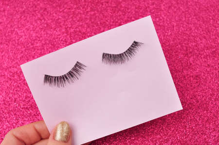 Page for inscription on pink background . High quality photoの写真素材