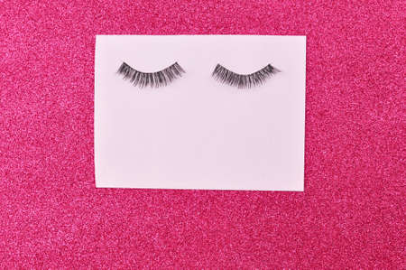 Page for inscription on pink background . High quality photoの写真素材