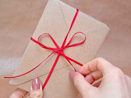 craft envelopes with the red stripe,letters to santa.