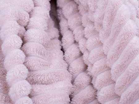 pink fabric cozy background copy space for text.の写真素材
