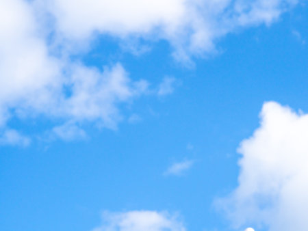 blue sky with clouds natural wallpaper and background copy spaceの写真素材