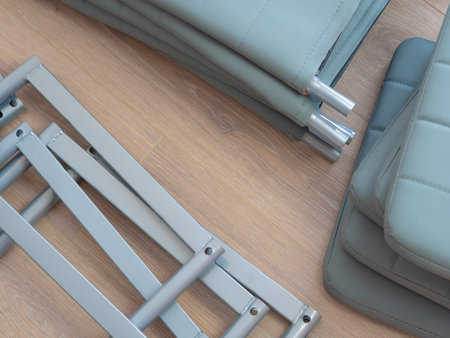 handyman making furniture assembly using tools for repair.の写真素材