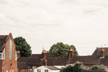 Old English houses ,architecture and streets of England . High quality photoの写真素材