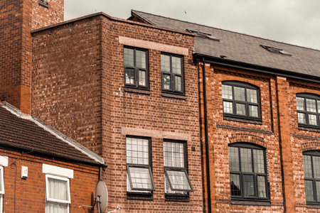 Old English houses ,architecture and streets of England . High quality photoの写真素材