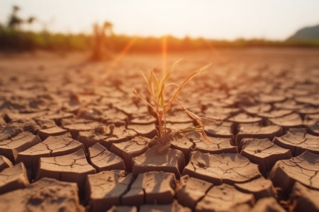cracked earth from drought no harvest no water.High quality photoの素材