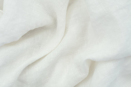 white fabric background copy space.の写真素材