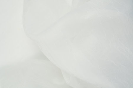 white fabric background copy space.の写真素材