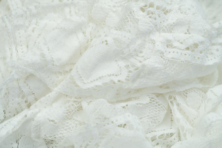 white fabric background copy space.の写真素材