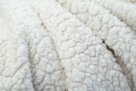 white fabric background copy space.の写真素材