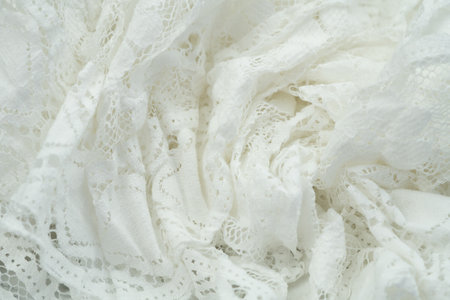 white fabric background copy space.の写真素材