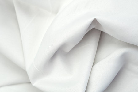 white fabric background copy space.の写真素材