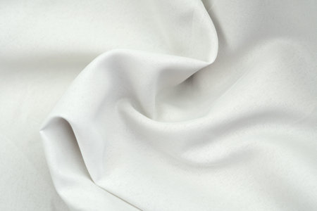 white fabric background copy space.の写真素材