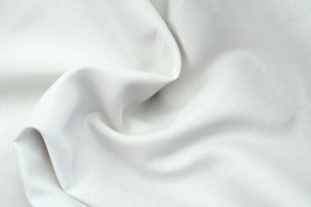 white fabric background copy space.の写真素材