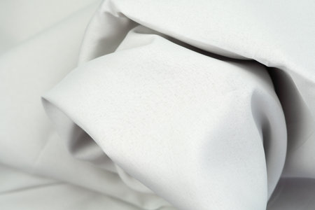 white fabric background copy space.の写真素材