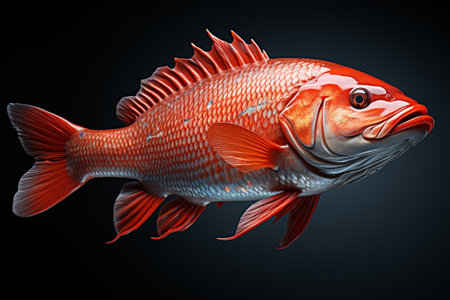 lots of fresh ocean red fish,seafoodの素材