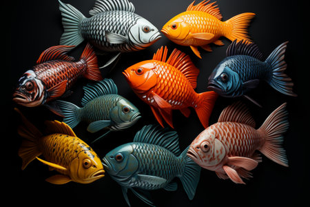 lots of fresh ocean red fish,seafoodの素材