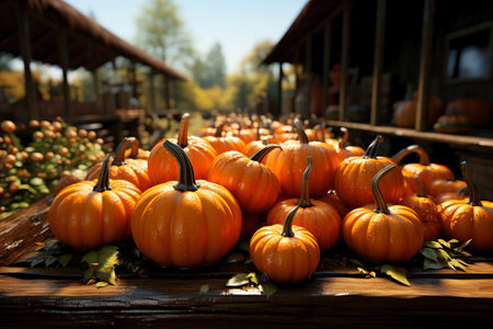 close up of orange pumpkin,autumn pumpkin season concept.の素材