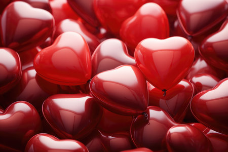 lots of red hearts concept of love.の素材