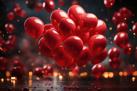 lots of red hearts concept of love.の素材