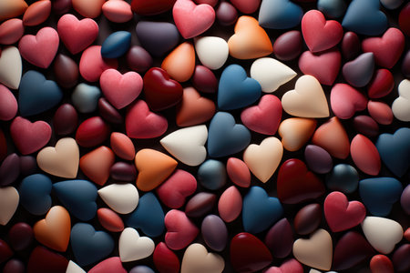 lots of red hearts concept of love.の素材