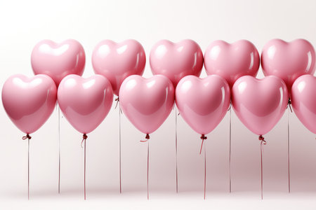 lots of pink hearts concept of love.の素材