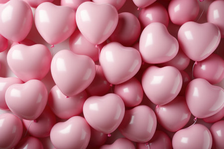 lots of pink hearts concept of love.の素材