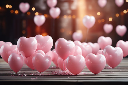 lots of pink hearts concept of love.の素材