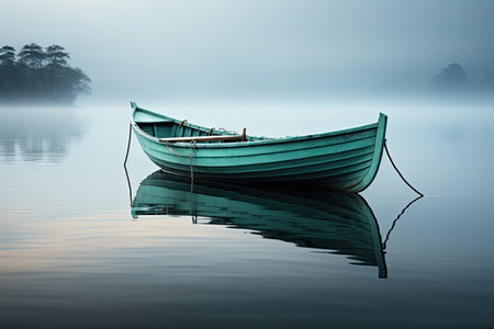 overall composition conveys a serene ambiance, capturing the beauty of stillness and the power of simplicity in the travel experienceの素材