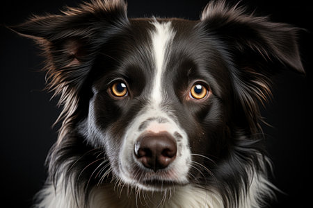 portrait of cute smiling happy puppy.の素材
