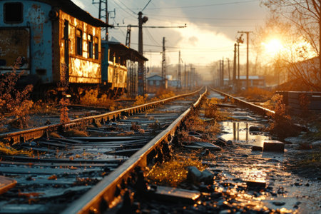 an image capturing the essence of Soviet urban life in the 1980s, focusing on buildings, streets, and courtyards.の素材