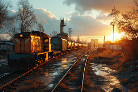 an image capturing the essence of Soviet urban life in the 1980s, focusing on buildings, streets, and courtyards.の素材