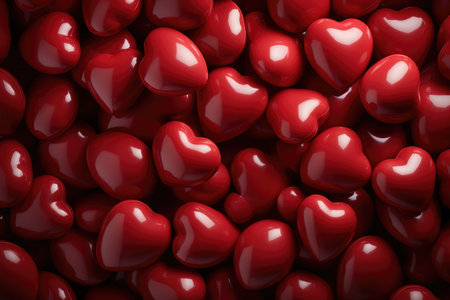 lots of red hearts concept of love.の素材