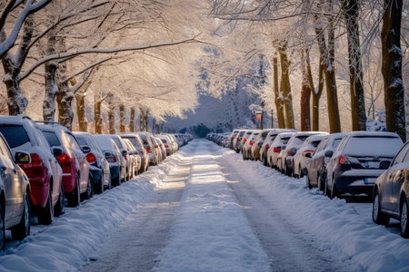 lots of cars on car parking.の素材