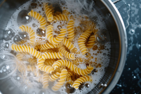 tasty italian pasta, food in menu.の素材