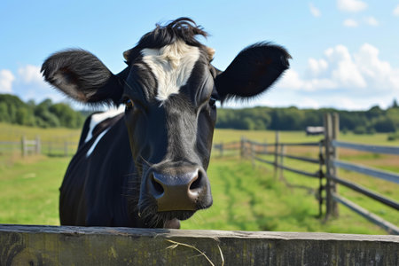 cows on the farm, milk industry.の素材
