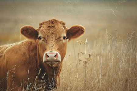 cows on the farm, milk industry.の素材
