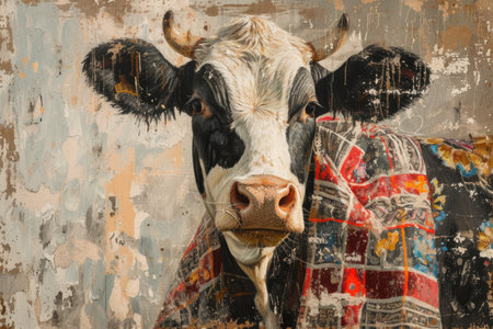 cows on the farm, milk industry.の素材