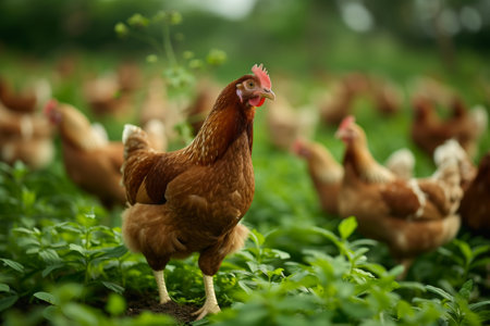 chicken farm industry, snapshot asthetic. High quality photoの素材
