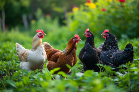 chicken farm industry, snapshot asthetic. High quality photoの素材