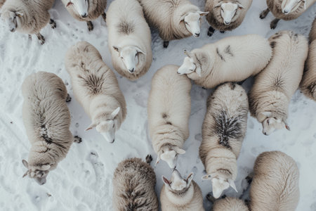 sheep farm and fur, snapshot asthetic.の素材