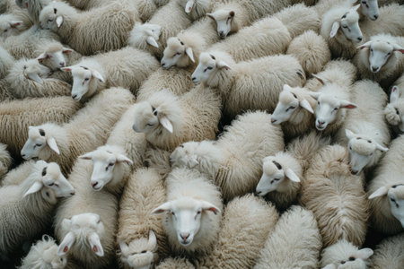 sheep farm and fur, snapshot asthetic.の素材