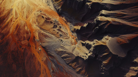 Deep canyon drone ariel view,natural background and wallpaper.の素材