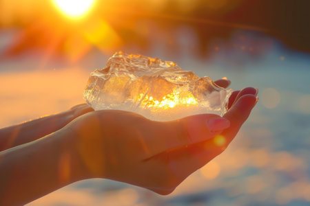 spring weather, global warming concept.の素材