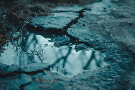 spring weather, global warming concept.の素材