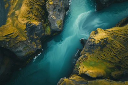 beautiful iceland in style of minimalism.の素材